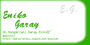 eniko garay business card